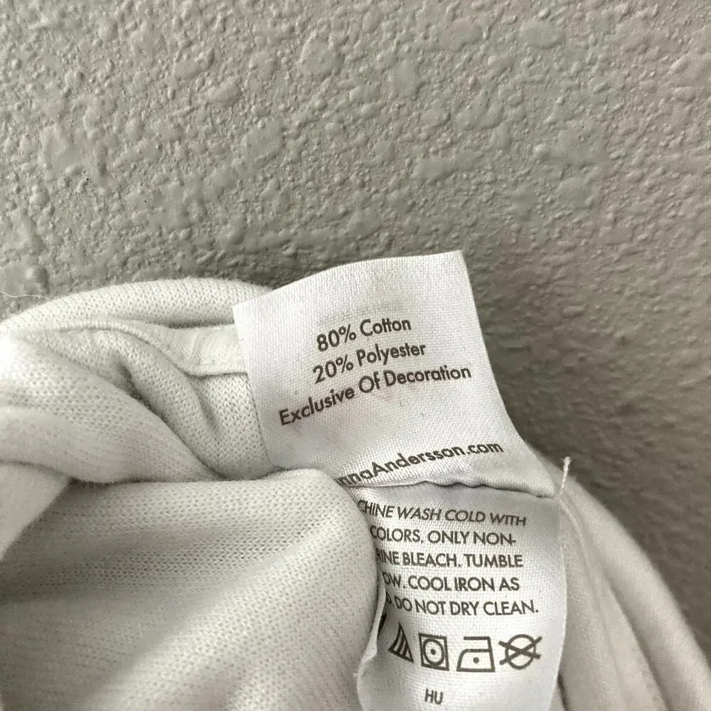 Hanna Andersson Loop Terry Hoodie Coverup White Rainbow 6/7 120cm